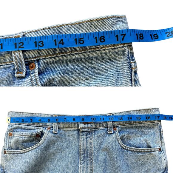 VINTAGE Levis 554 Jeans Mens 36 x 34 Blue Denim Relaxed Straight USA 90s Y2K - Picture 9 of 14